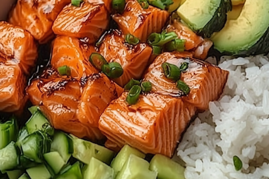 Salmon Rice Bowls 1