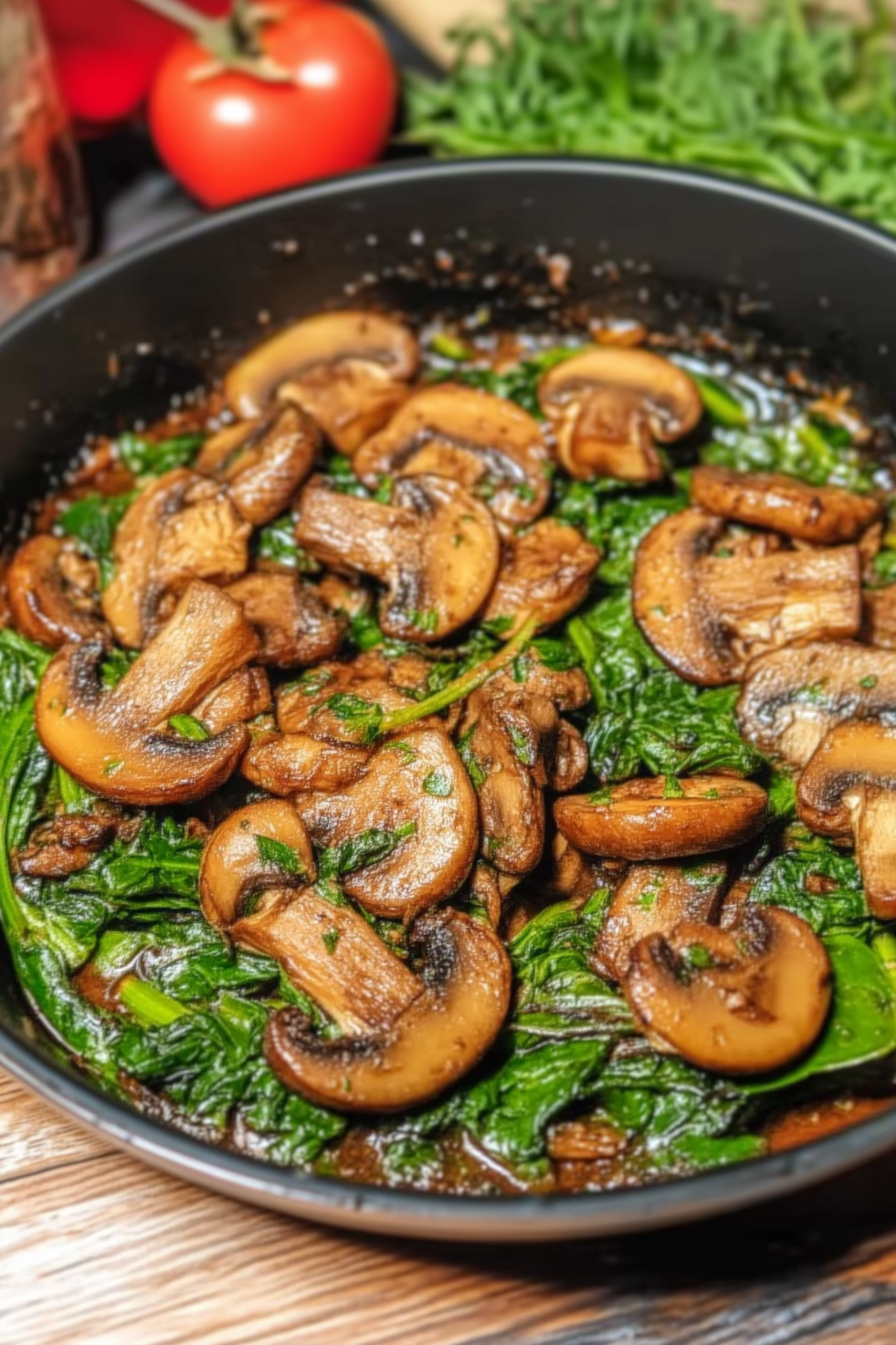 Easy Sauteed Mushrooms with Spinach 1 scaled Easy Sauteed Mushrooms with Spinach 1 scaled