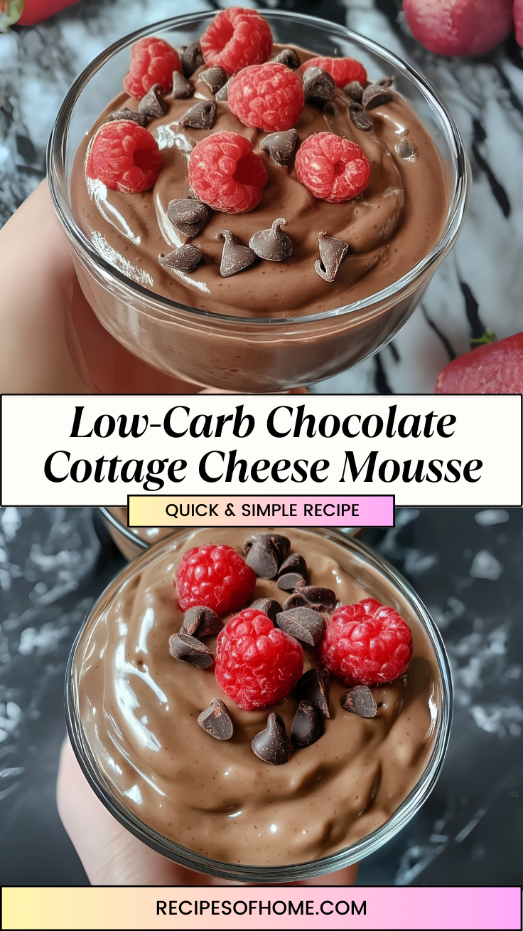 Low Carb Chocolate Cottage Cheese Mousse 3 Low Carb Chocolate Cottage Cheese Mousse 3