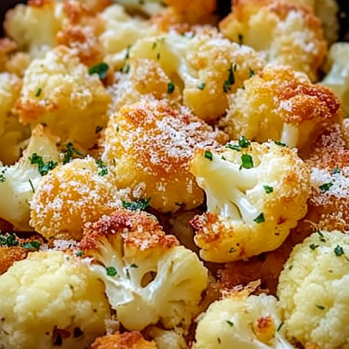 Crispy Parmesan Roasted Cauliflower