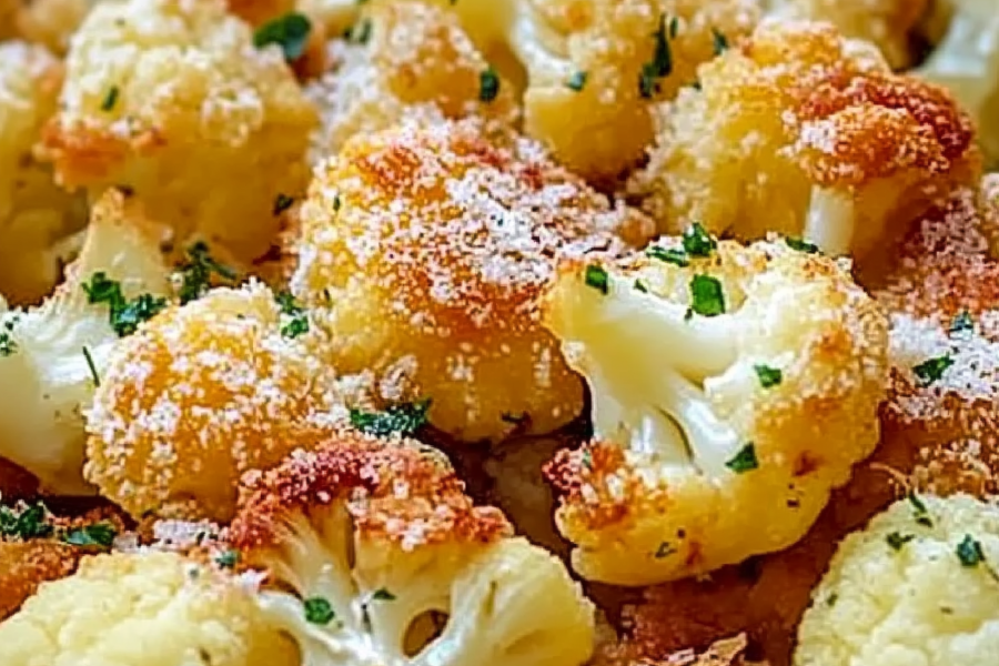 Crispy Parmesan Roasted Cauliflower 1