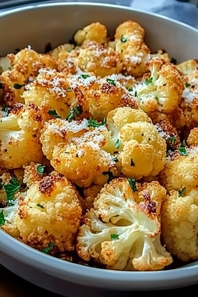 Crispy Parmesan Roasted Cauliflower