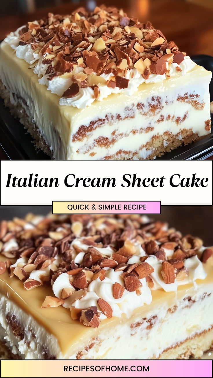 Italian Cream Sheet Cake 3 Italian Cream Sheet Cake 3