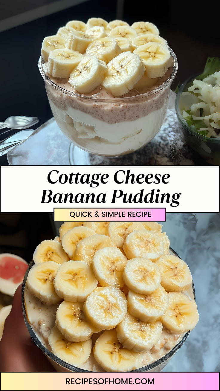 Cottage Cheese Banana Pudding 3