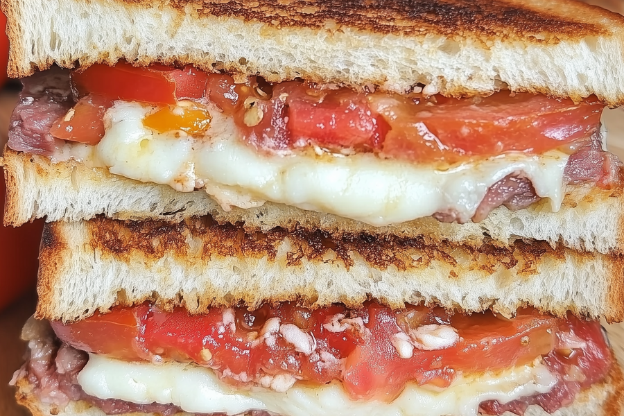 heirloom tomato sandwich 1