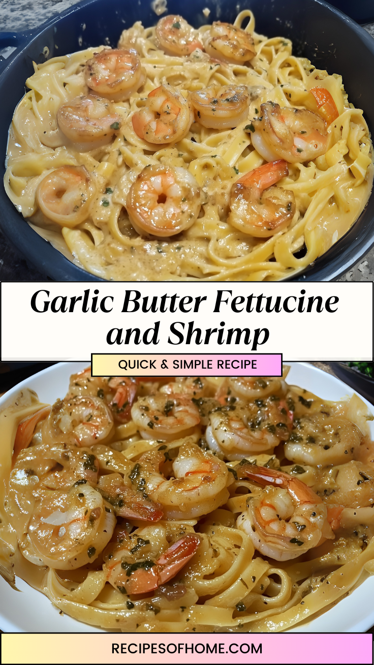 Garlic Butter Fettucine and Shrimp 3 Garlic Butter Fettucine and Shrimp 3