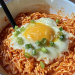 Korean Spicy Ramen Noodles with Cheese 1