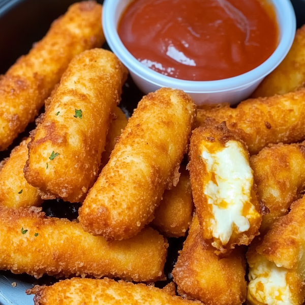 Easy Airfryer Mozzarella Sticks 1