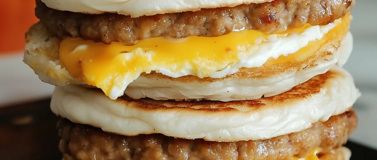 Copycat McDonalds Sausage Egg Cheese McMuffin 1
