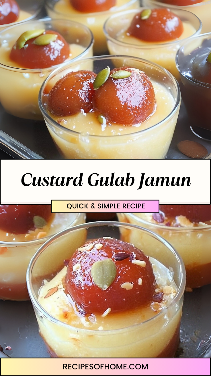 Custard Gulab Jamun 3 Custard Gulab Jamun 3