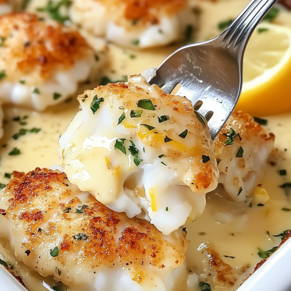 Baked Cod in Coconut Lemon Cream Sauce 1