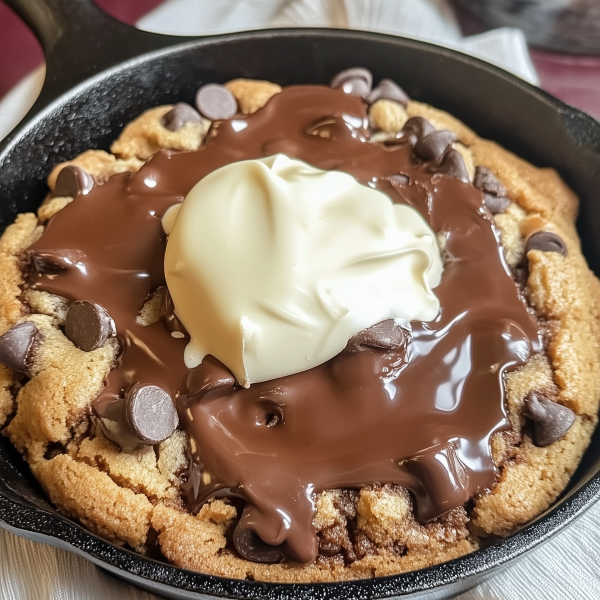 Chocolate Chip Skillet Cookie 1