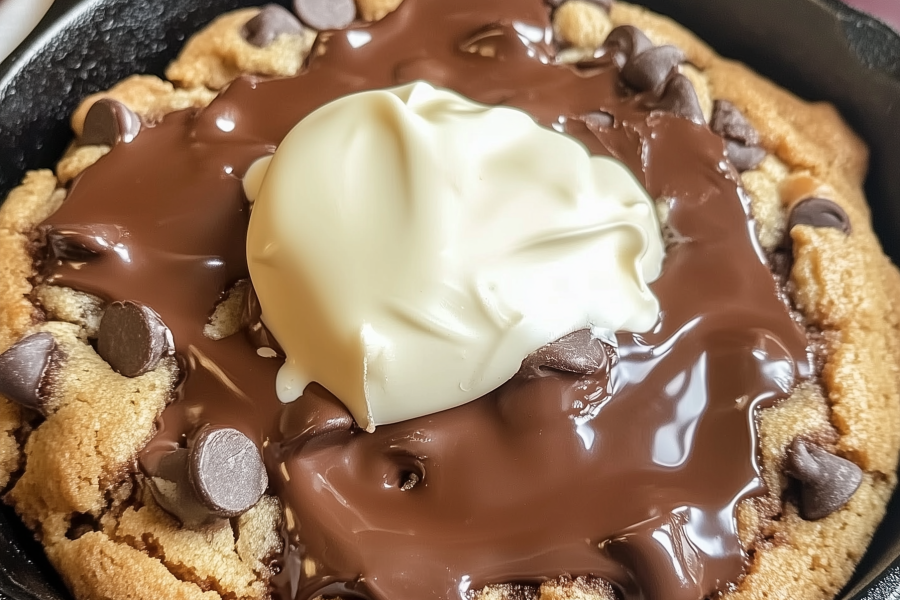 Chocolate Chip Skillet Cookie 1