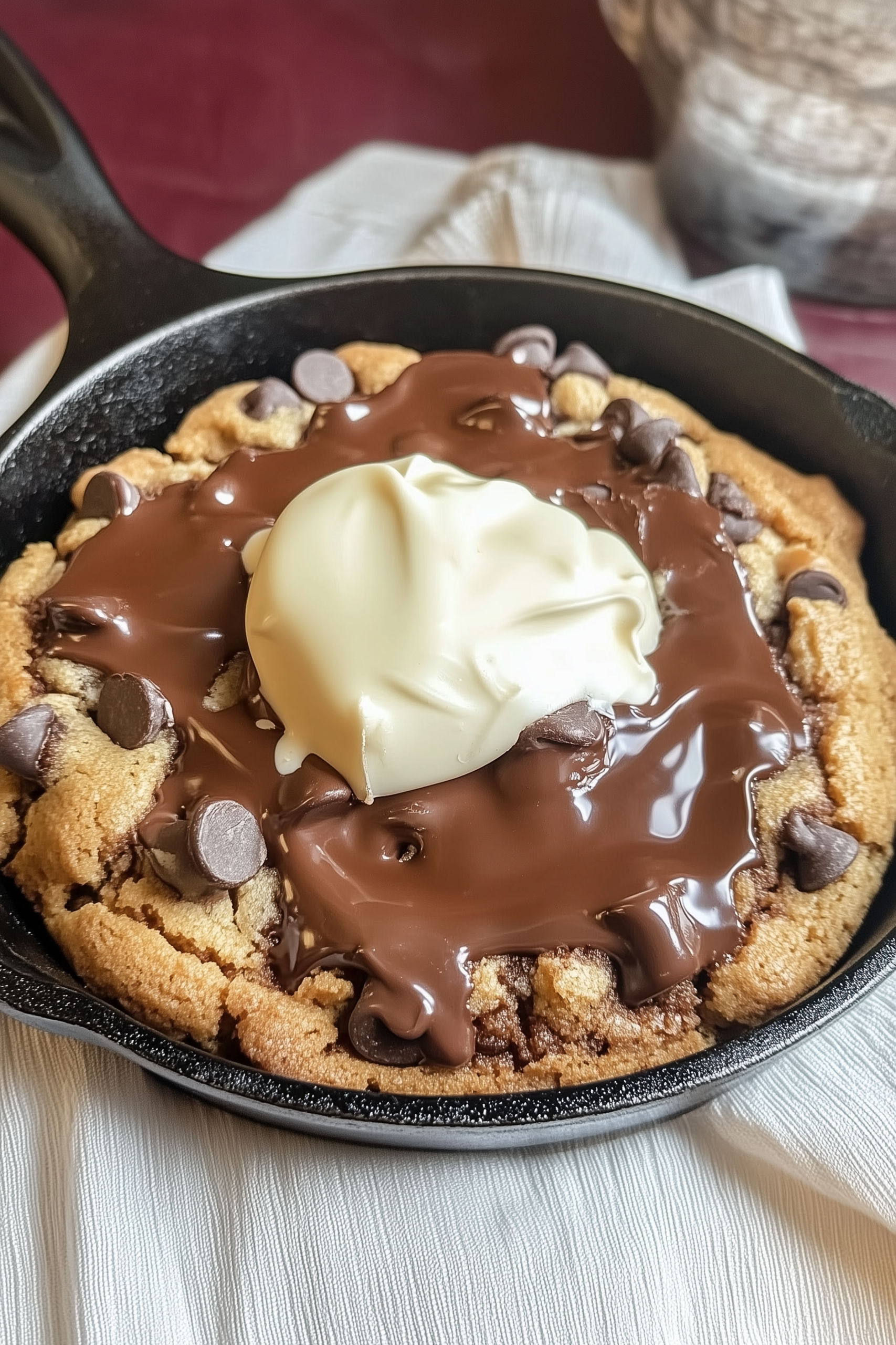 Chocolate Chip Skillet Cookie 1 scaled Chocolate Chip Skillet Cookie 1 scaled
