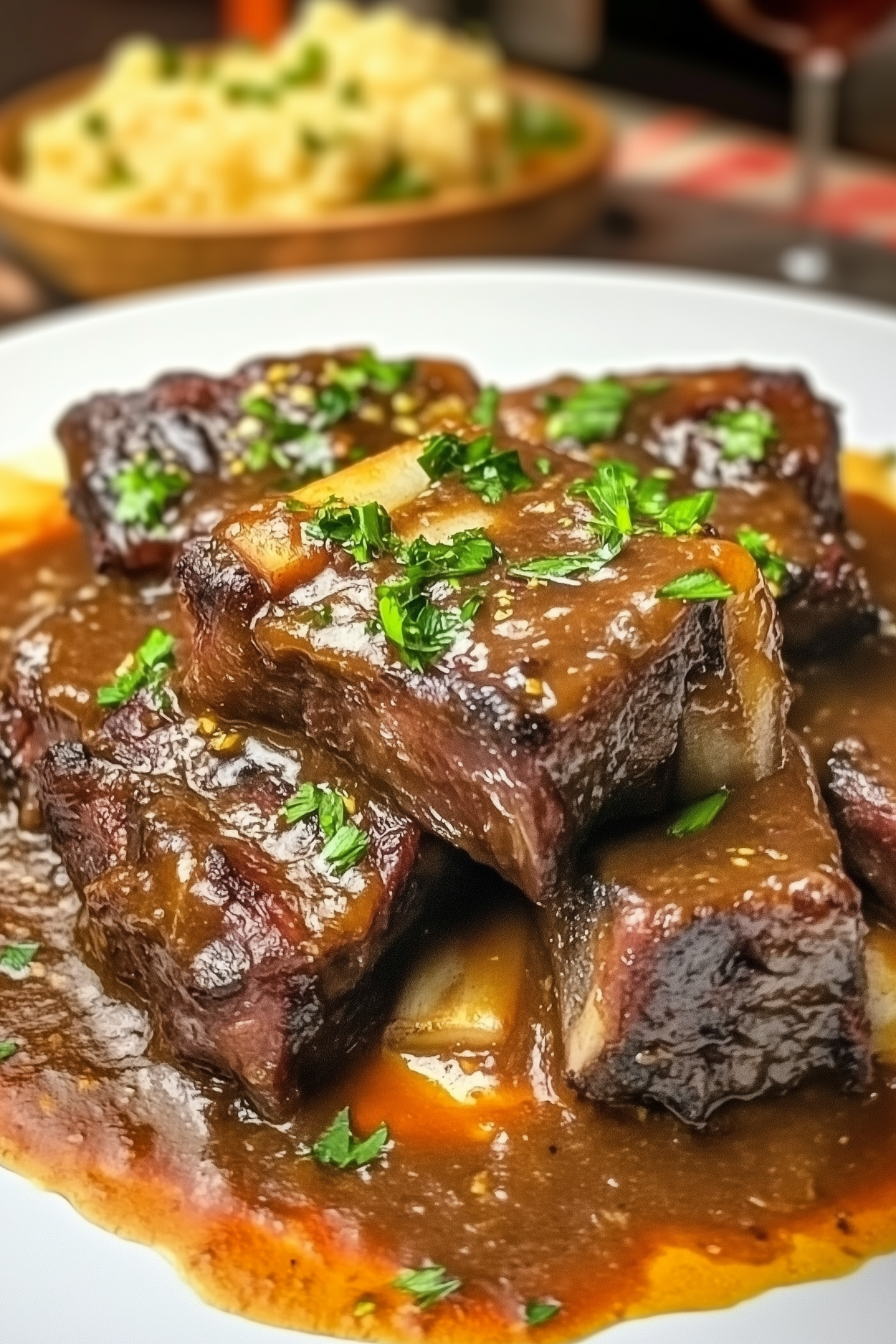 Red Wine Braised Beef Short Ribs