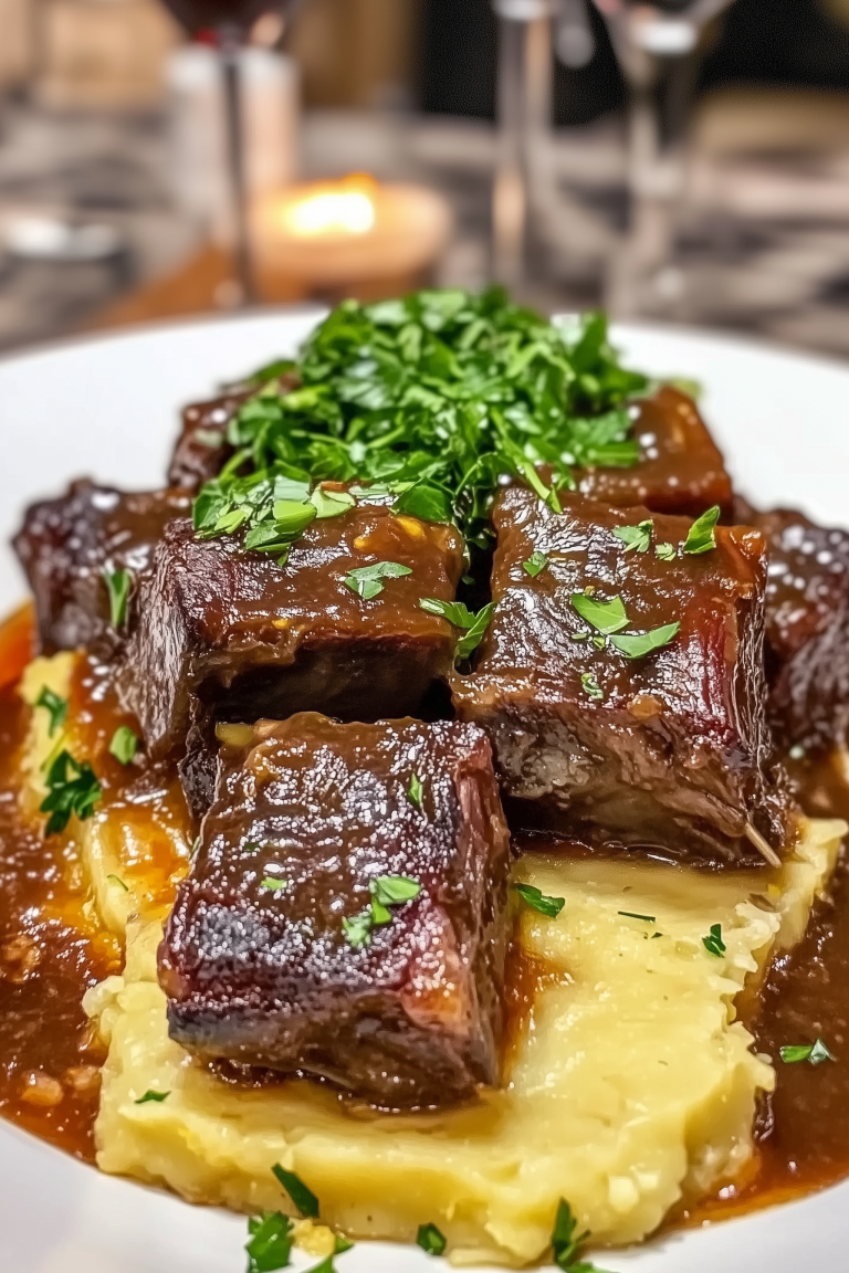 Red Wine Braised Beef Short Ribs