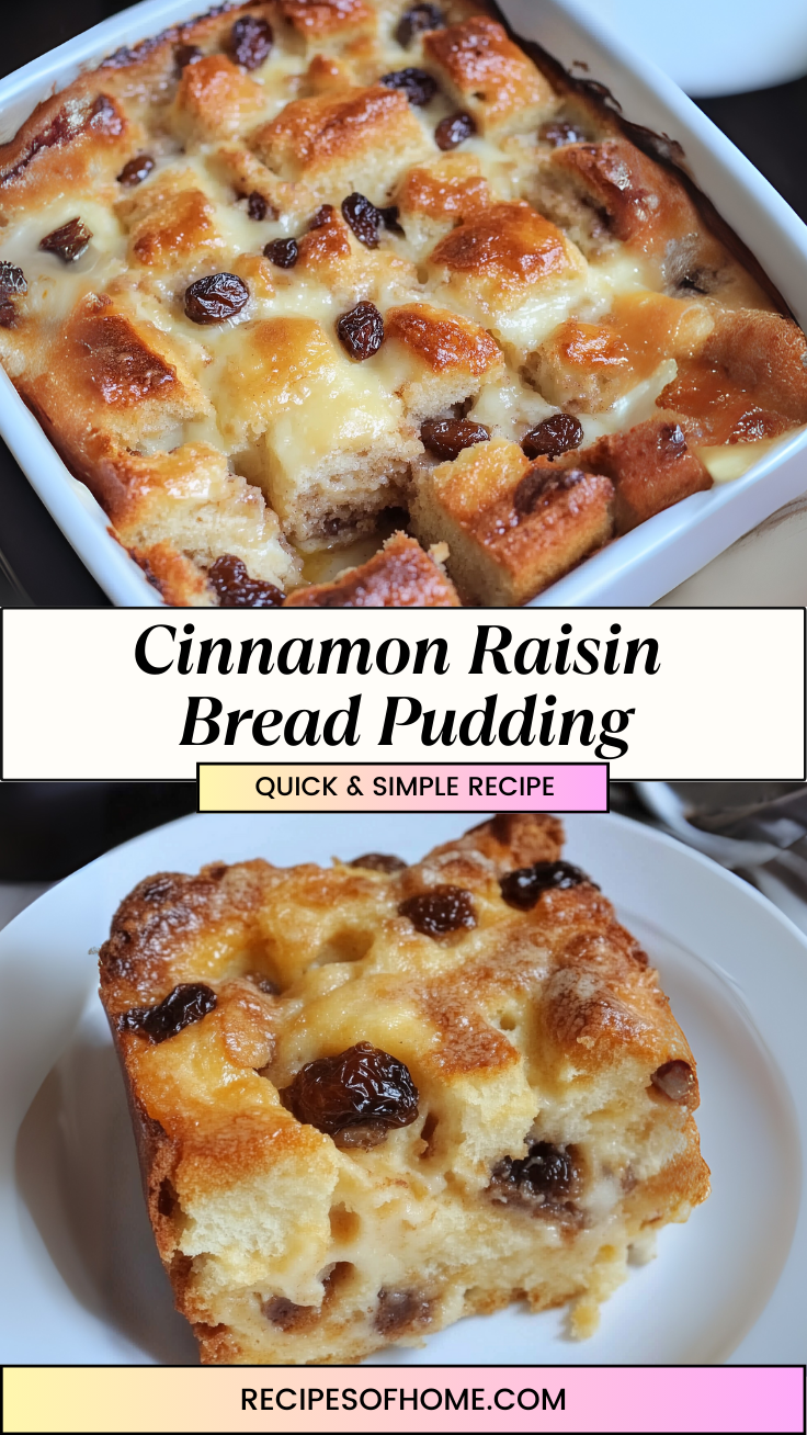 Cinnamon Raisin Bread Pudding 3 Cinnamon Raisin Bread Pudding 3