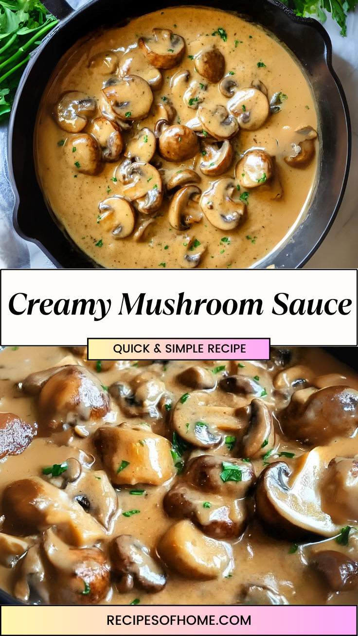 Creamy Mushroom Sauce 3 Creamy Mushroom Sauce 3