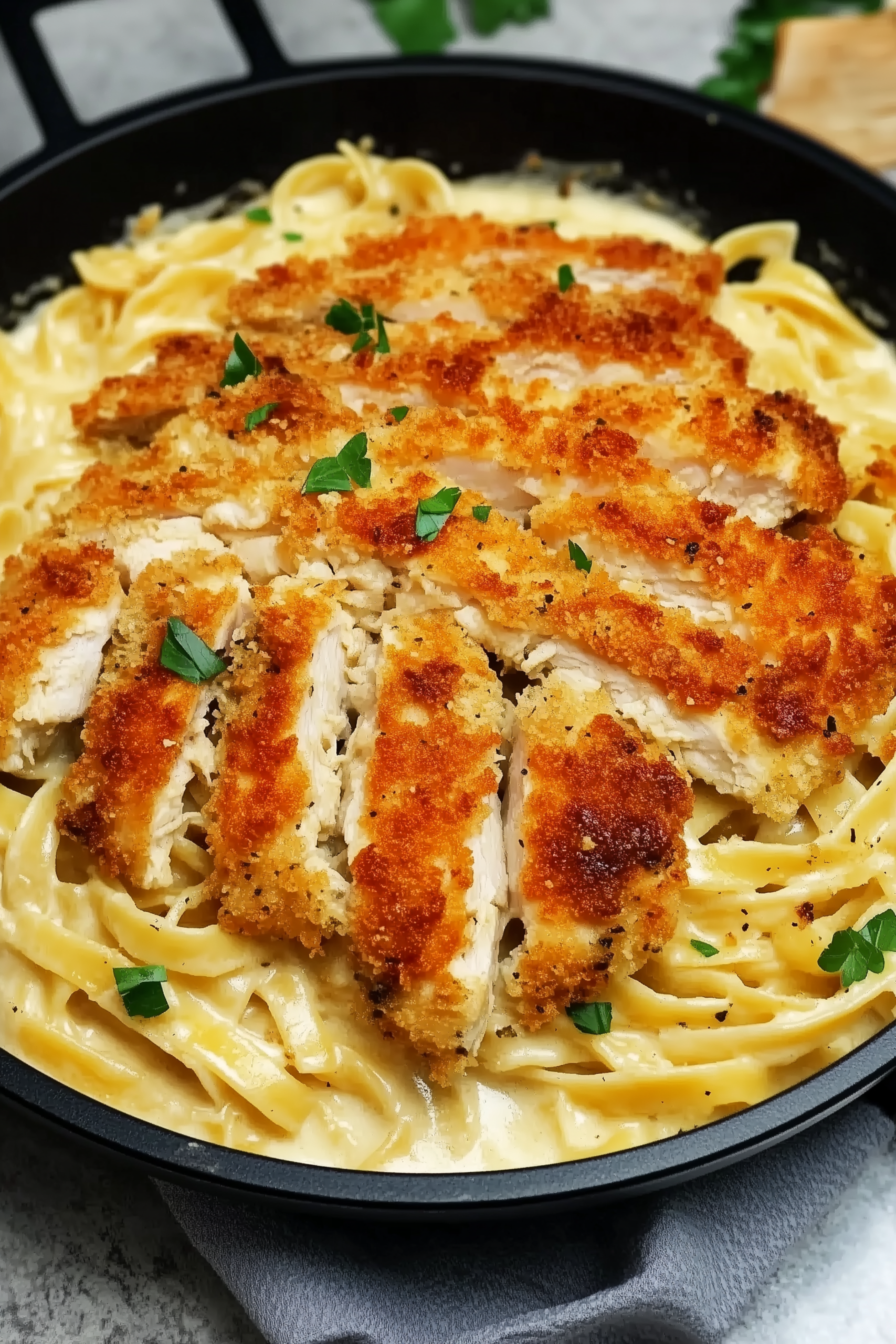 Crispy Chicken Fettuccine Alfredo 2 scaled Crispy Chicken Fettuccine Alfredo 2 scaled