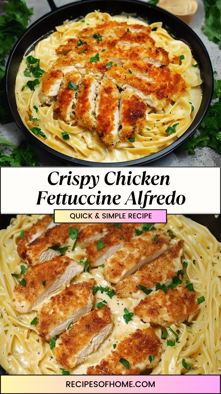 Crispy Chicken Fettuccine Alfredo 3 Crispy Chicken Fettuccine Alfredo 3