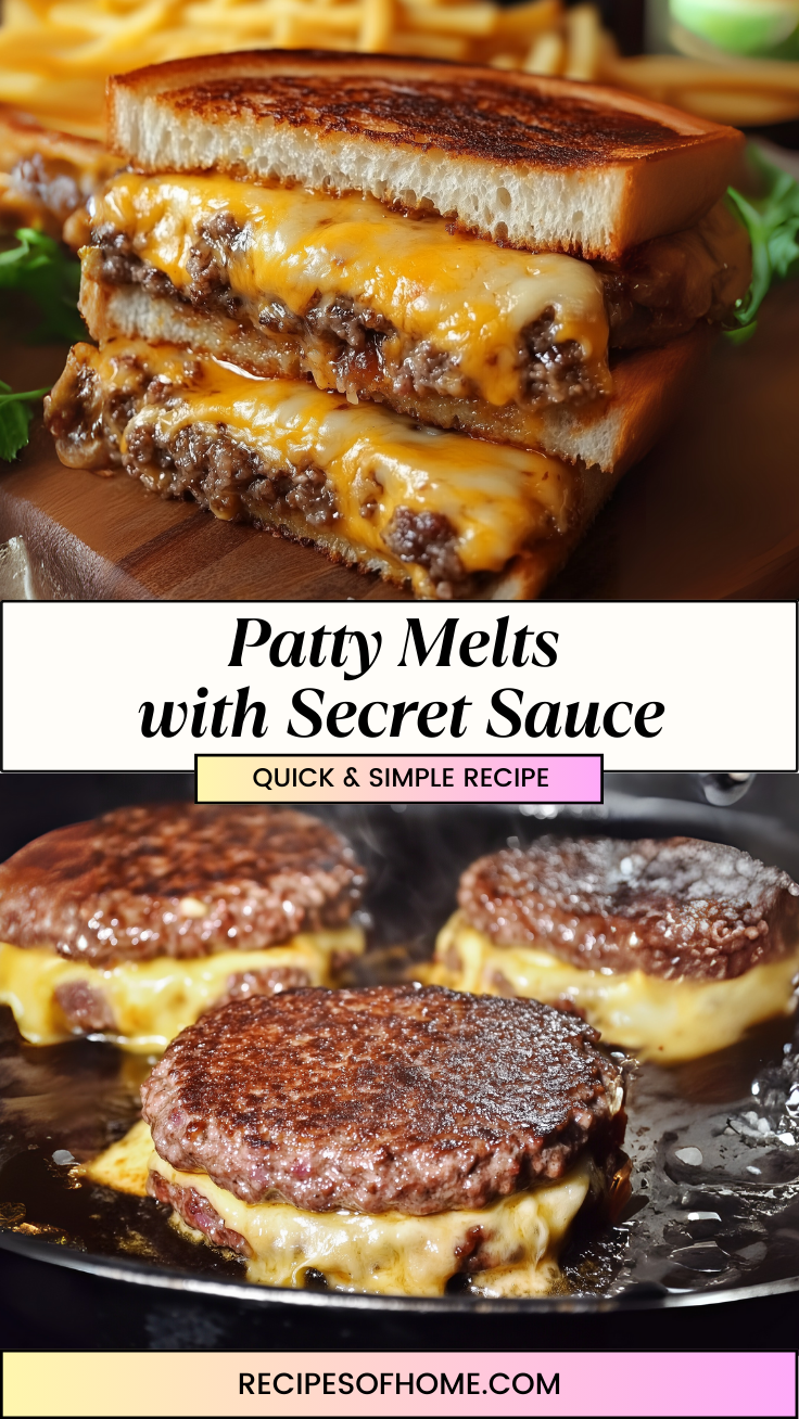 Patty Melts with Secret Sauce 3 Patty Melts with Secret Sauce 3