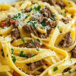 Garlic Butter Beef Pasta 1