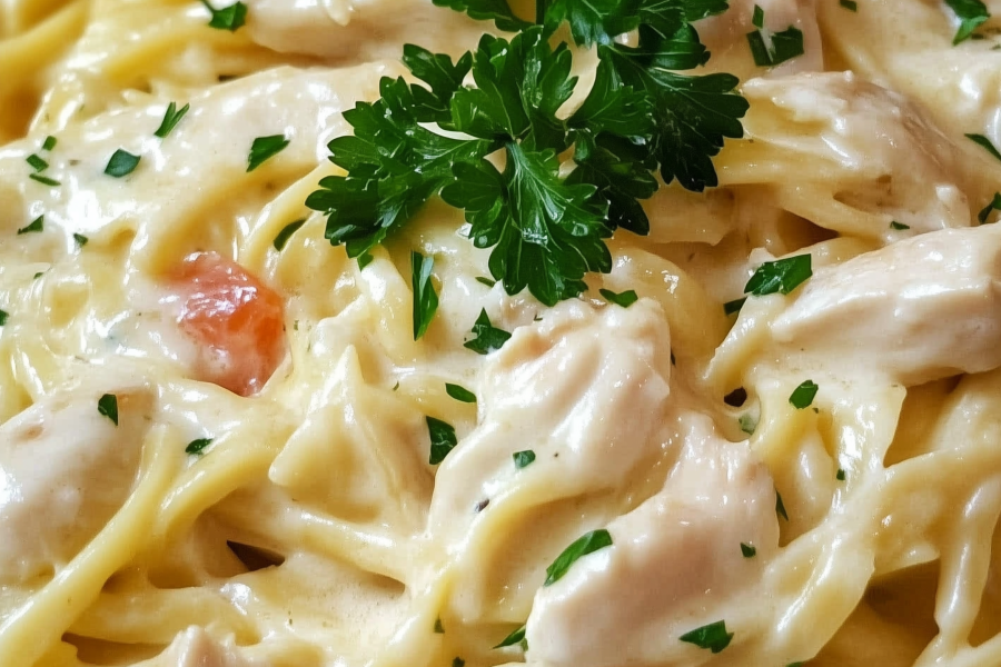 Crock Pot Chicken Alfredo 1