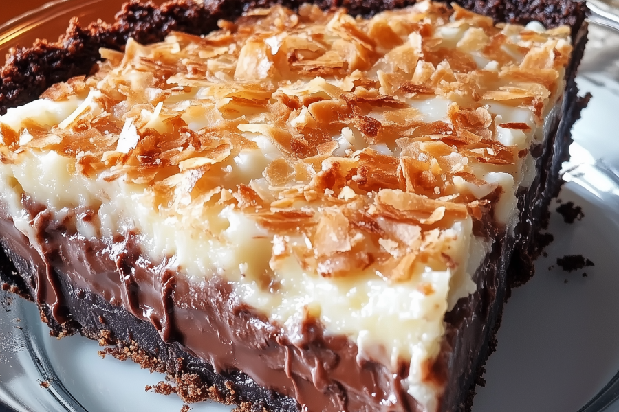 No Bake German Chocolate Pie 1