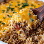 Cheesy Ground Beef and Rice Casserole 1