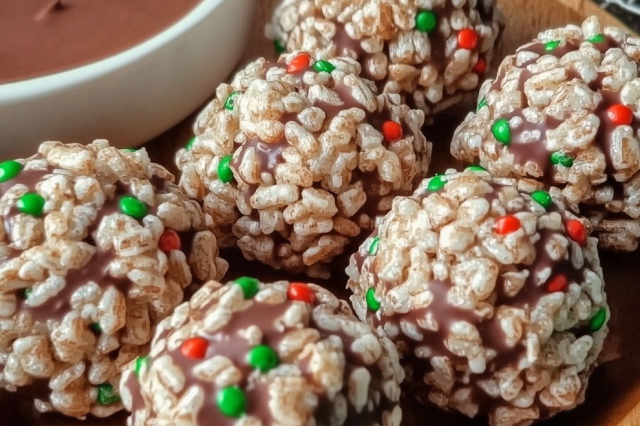 Delicious Chocolate Rice Krispie Balls 1