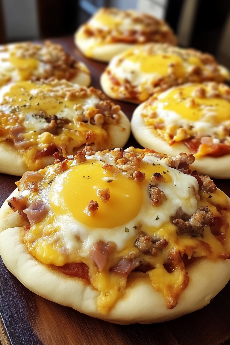 English Muffin Breakfast Pizza 1
