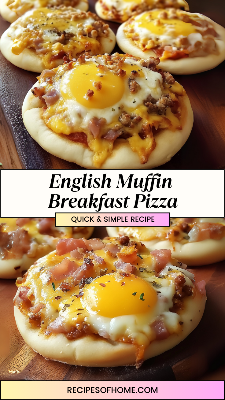 English Muffin Breakfast Pizza 3