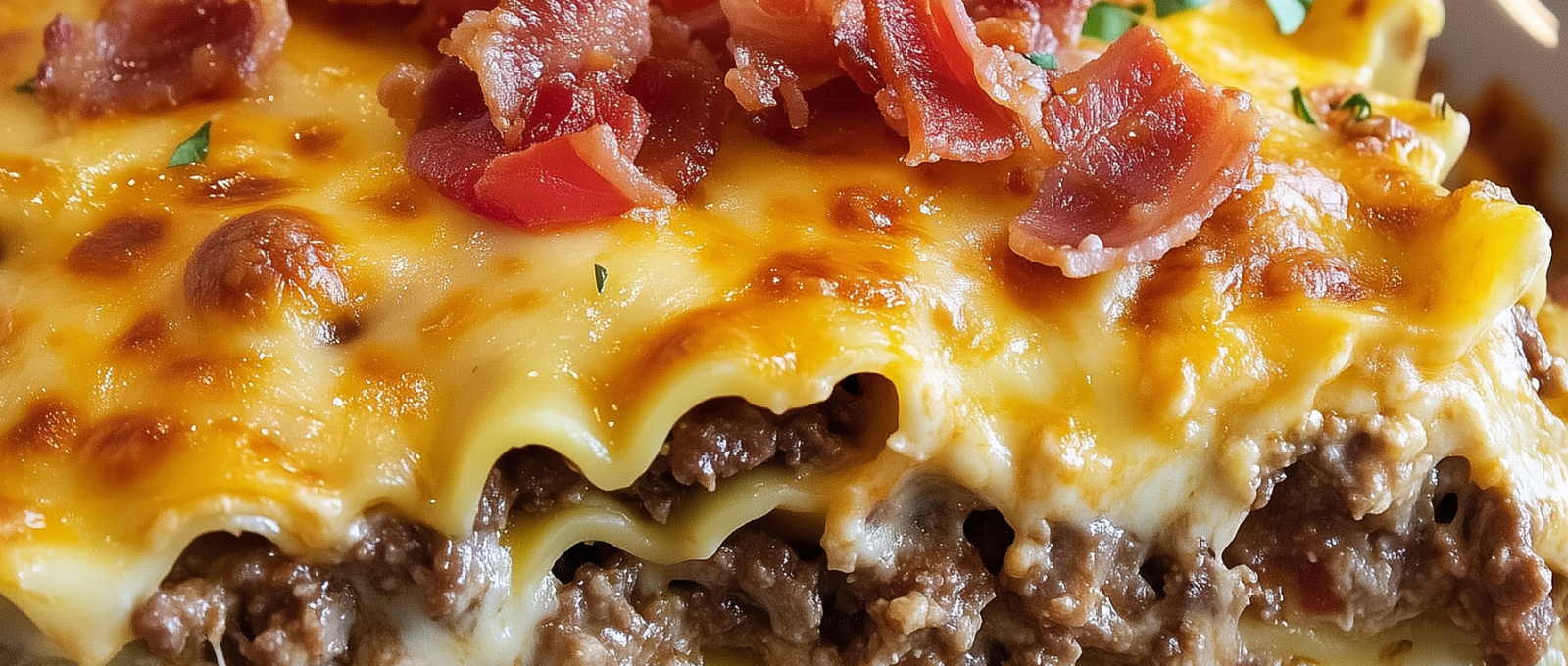 Bacon Cheeseburger Sheet Pan Lasagna 2