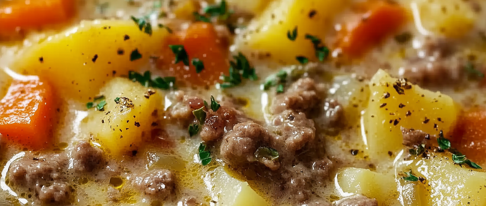 Creamy Potato Hamburger Soup 1