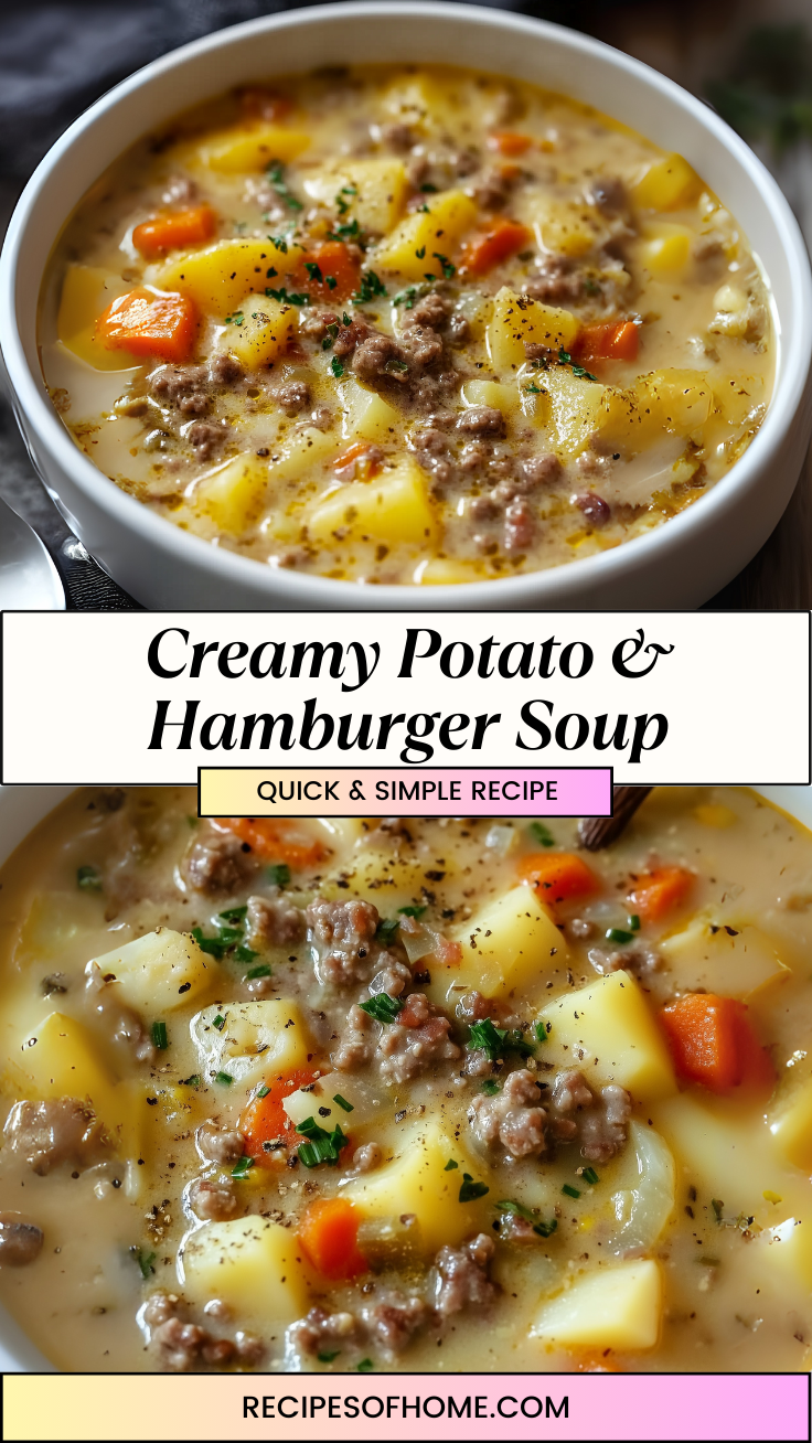 Creamy Potato Hamburger Soup 3 1