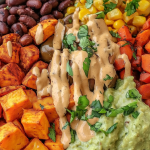Vegan Burrito Bowls with Black Beans and Sweet Potatoes 1