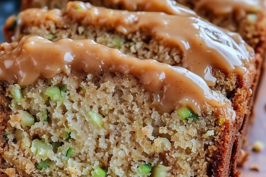 Apple Zucchini Bread with Brown Sugar Frosting 1
