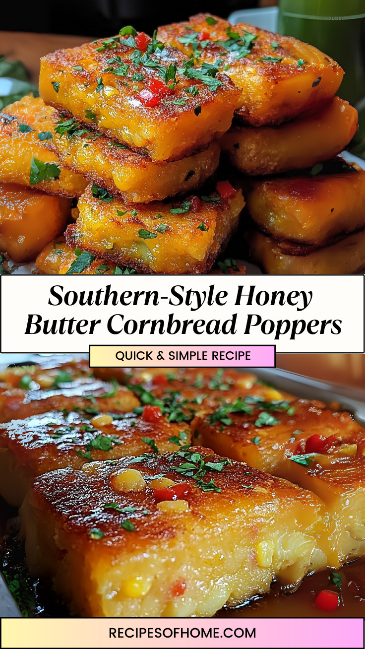 Southern Style Honey Butter Cornbread Poppers 3.3