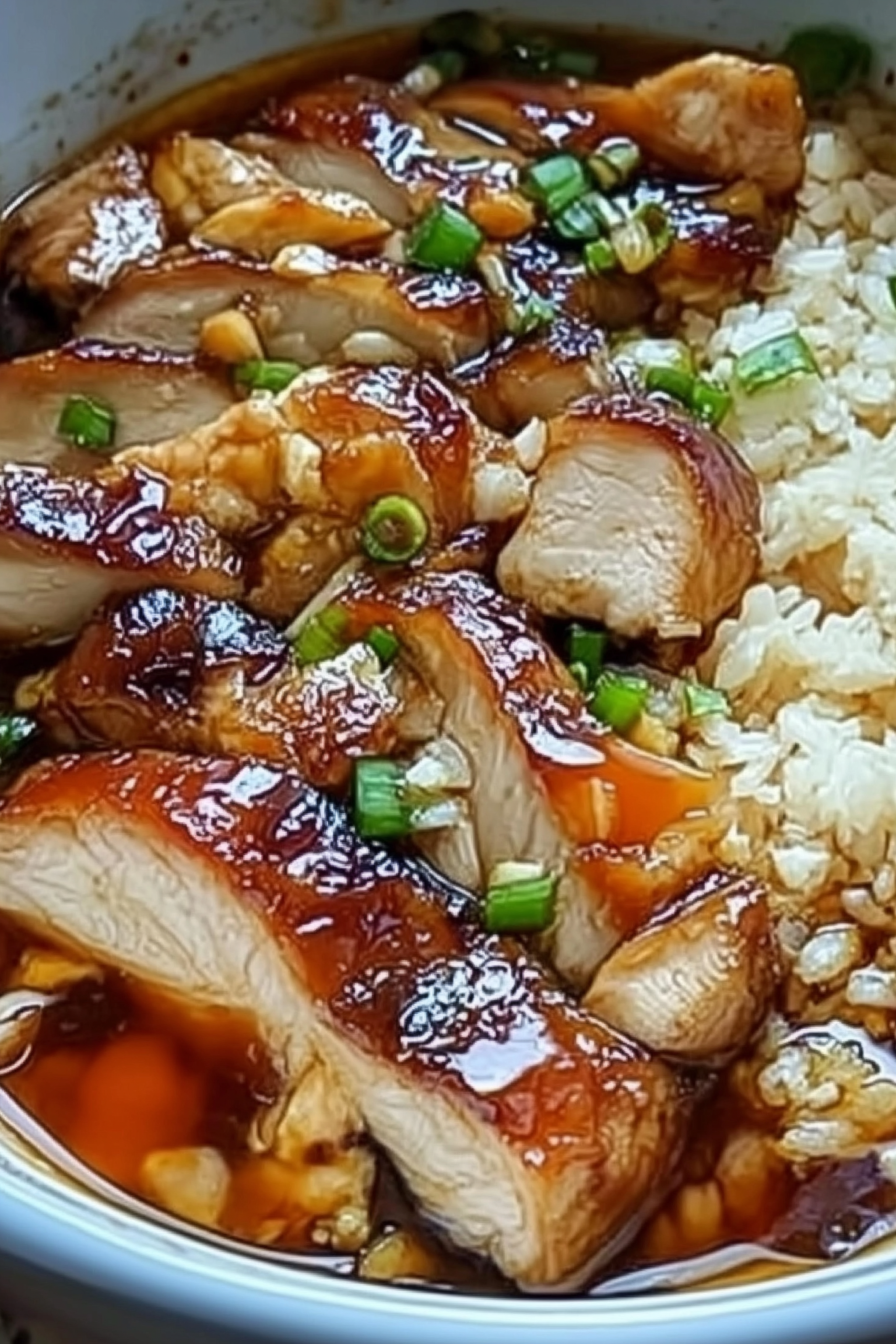 Caramelised Soy Chicken in Garlic Ginger Broth with Rice 1 1 scaled