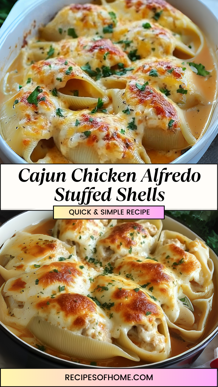 Cajun Chicken Alfredo Stuffed Shells 3 Cajun Chicken Alfredo Stuffed Shells 3