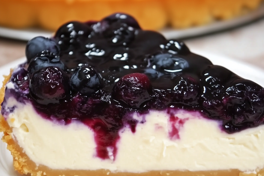 No Bake Blueberry Cheesecake 1