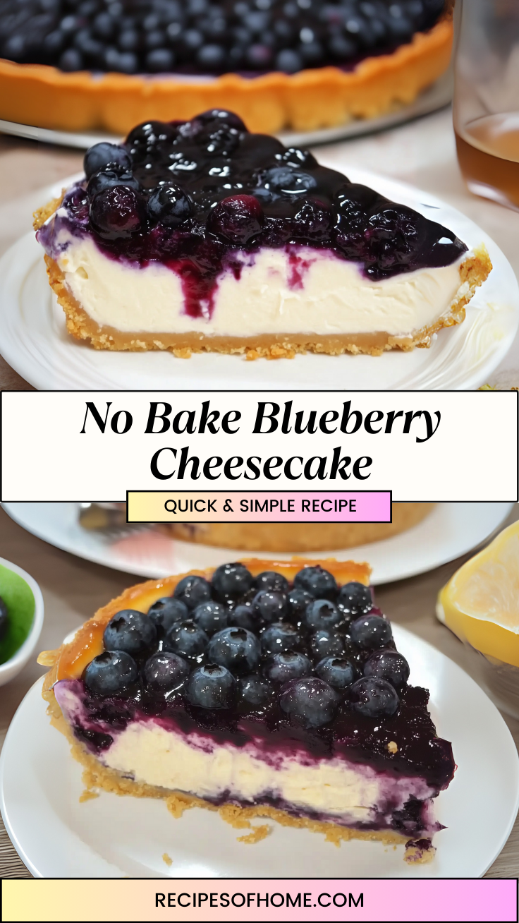 No Bake Blueberry Cheesecake 3 No Bake Blueberry Cheesecake 3