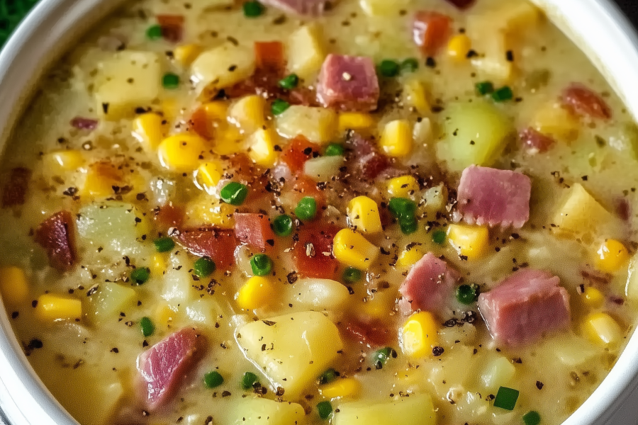 Ham and Potatoe Corn Chowder 1