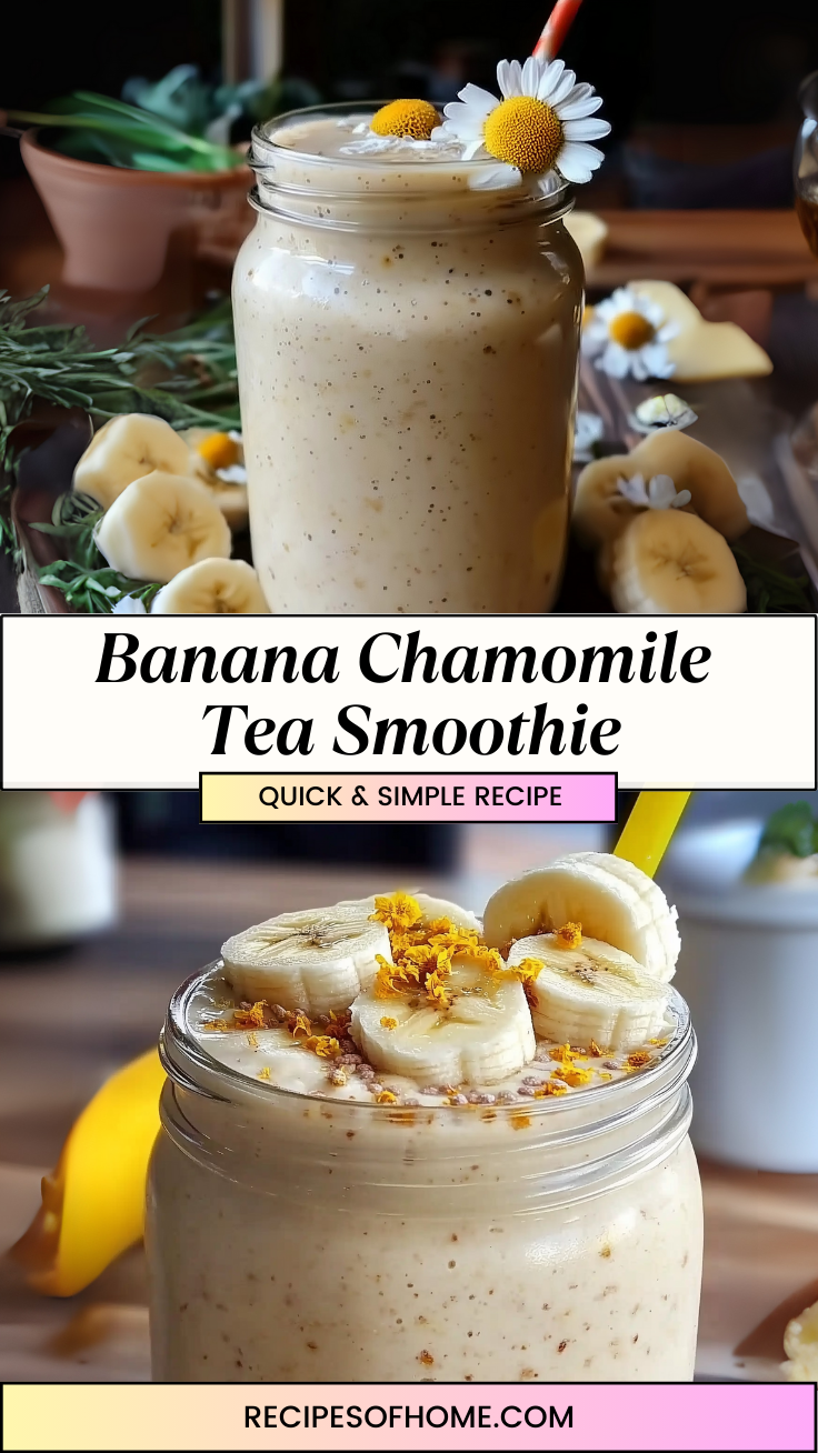 Banana Chamomile Tea Smoothie 3 Banana Chamomile Tea Smoothie 3