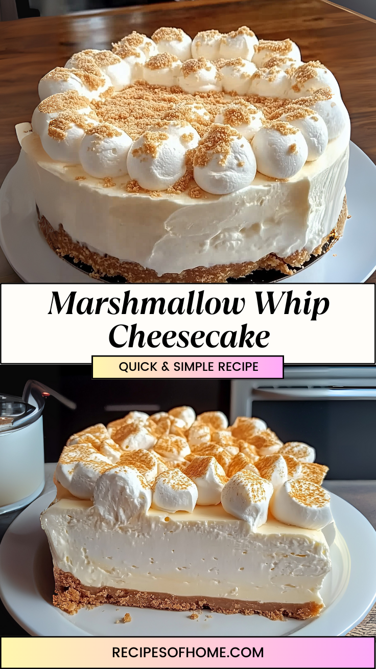 Marshmallow Whip Cheesecake 3