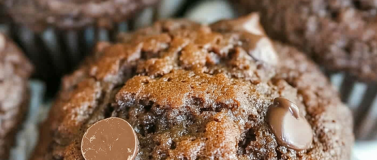 Chocolate Chocolate Chip Muffins 1
