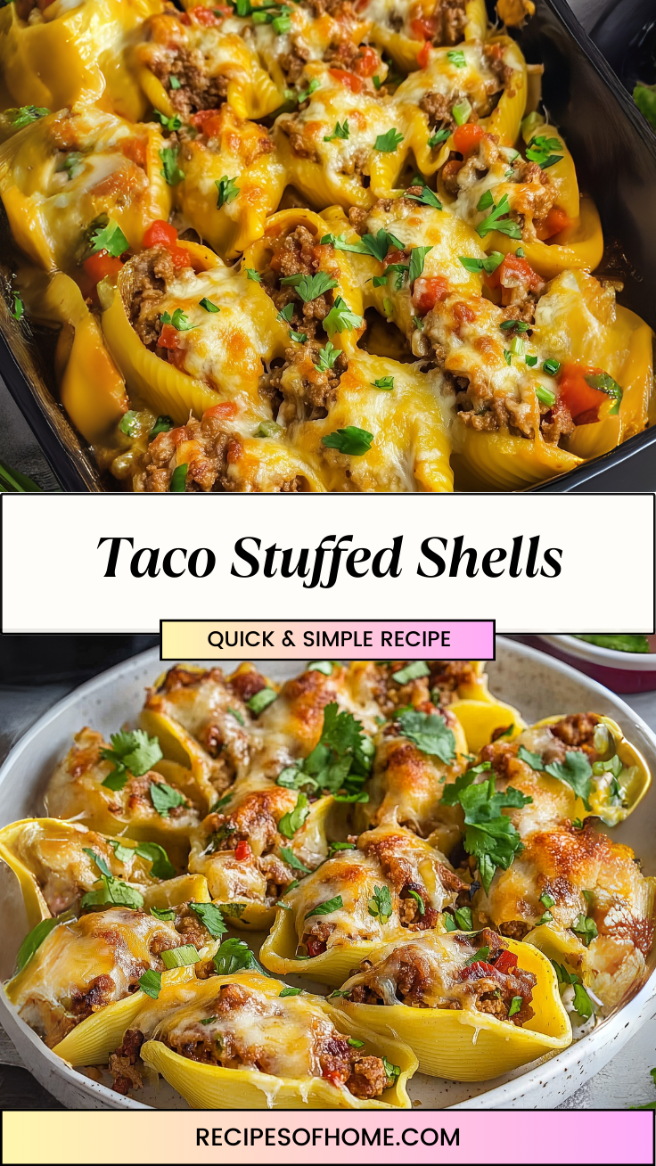 Taco Stuffed Shells 3 Taco Stuffed Shells 3