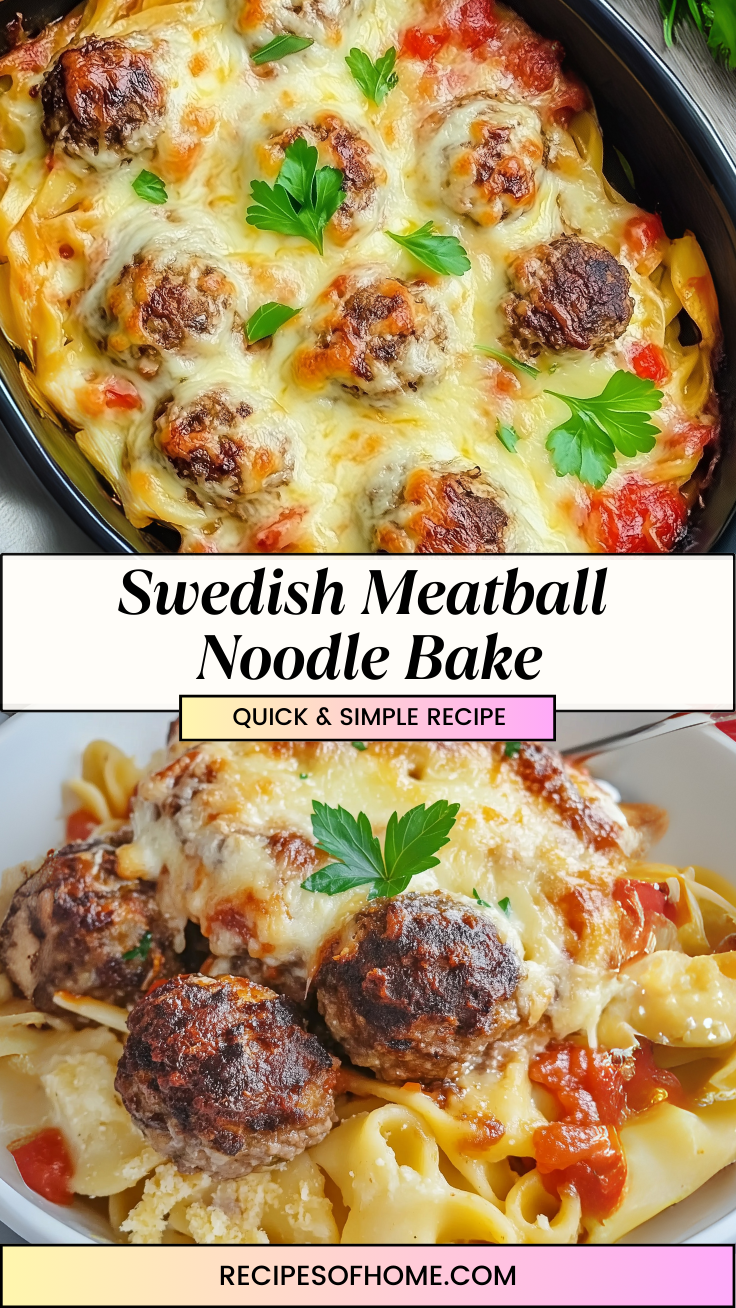 Swedish Meatball Noodle Bake 3