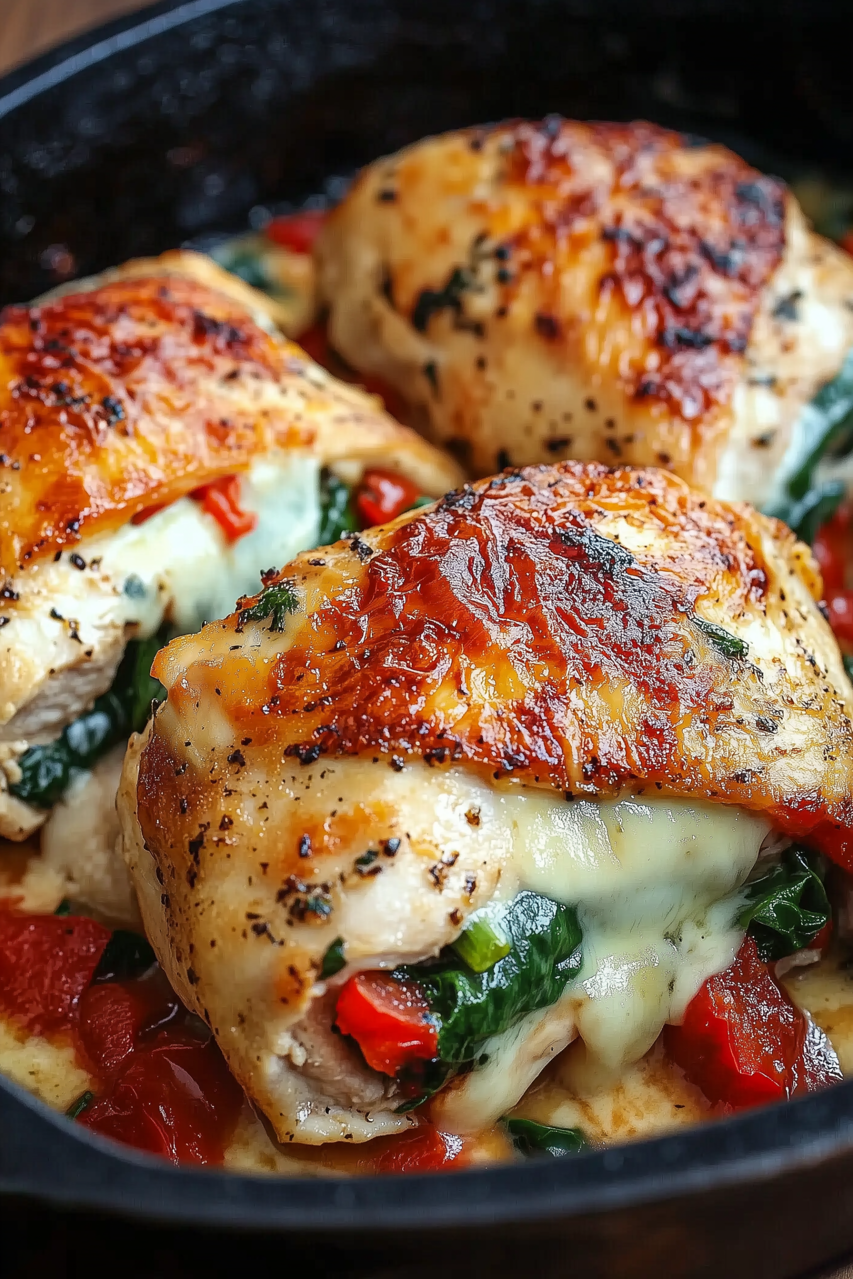 Roasted Red Pepper Spinach Mozzarella Stuffed Chicken 2 scaled Roasted Red Pepper Spinach Mozzarella Stuffed Chicken 2 scaled
