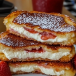 Fried Strawberry Cheesecake Sandwiches 1